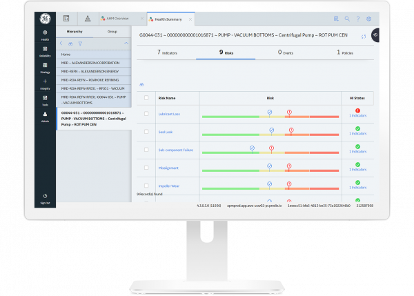 Asset health monitoring