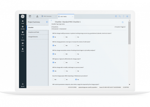 Mechanical integrity software