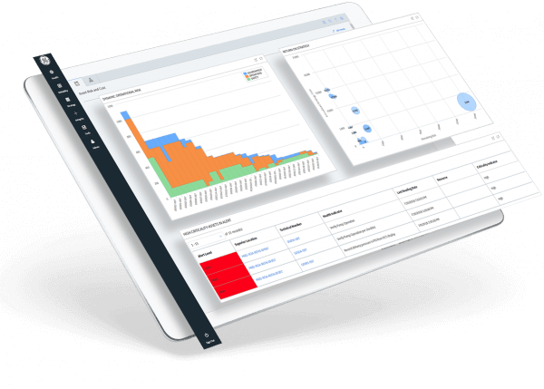 APM Health, GE Digital software, screenshot showing industrial asset monitoring